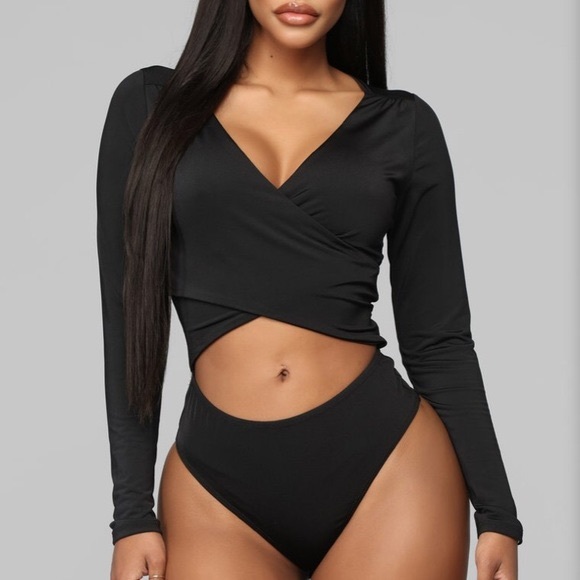 Cecilia Surplice Bodysuit - Picture 2 of 2